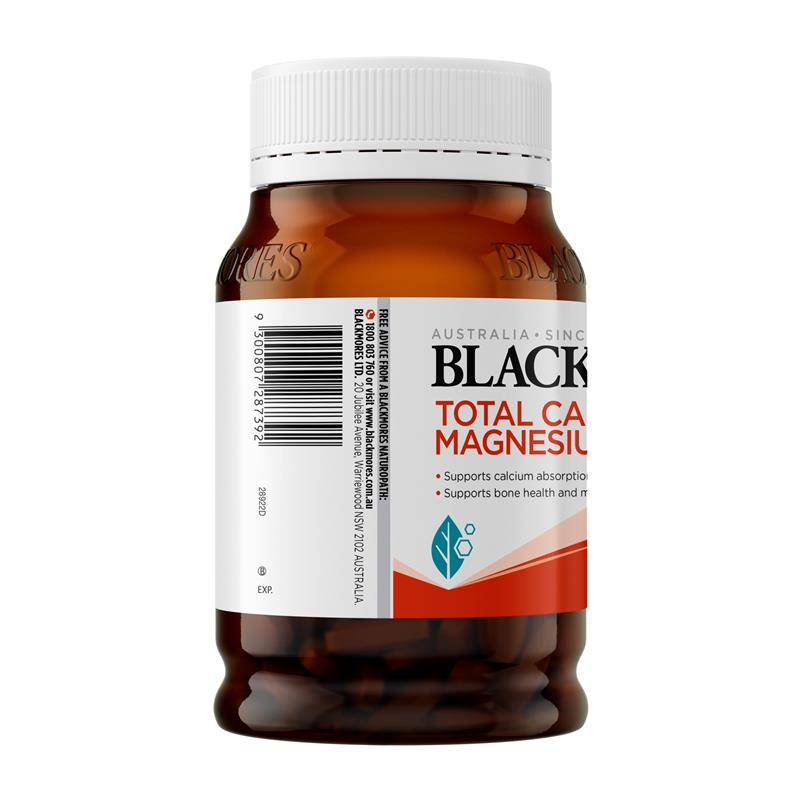 Blackmores 澳佳宝 活性钙镁片+维生素D3 Total Calcium Magnesium + D3 Bone Health Vitamin 200粒