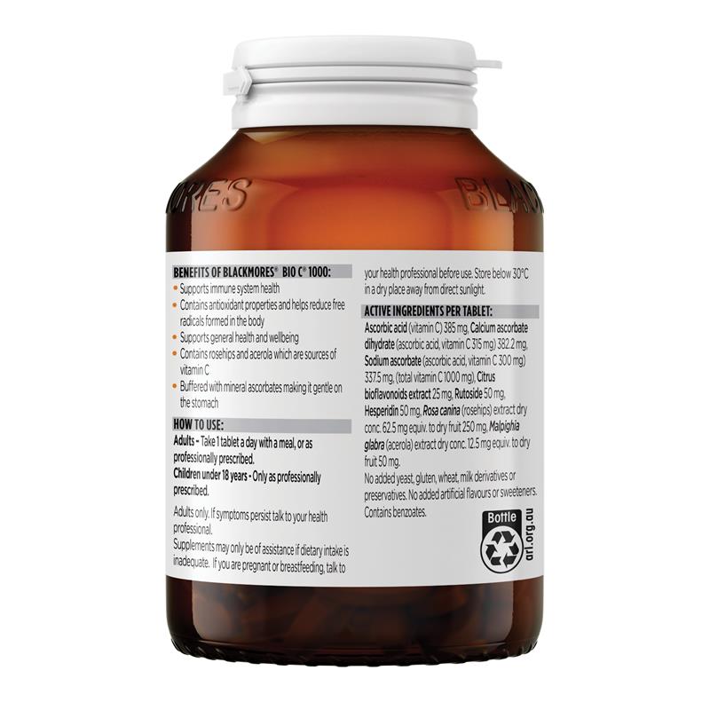 Blackmores 澳佳宝 维生素C 1000mg BioC Bio C 1000mg Vitamin C 150粒