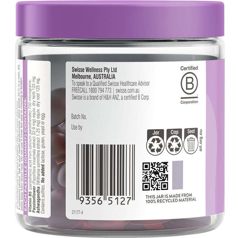 Swisse Calm And Sleep Gummies 60 Pack