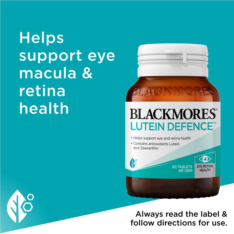 Blackmores 澳佳宝 叶黄素 护眼片 Lutein Defence Eye Care Vitamin 60粒
