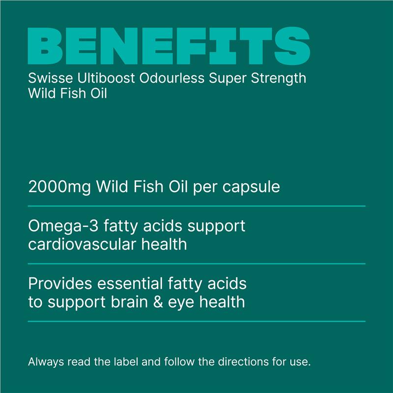 Swisse Ultiboost 高强度深海野生鱼油软胶囊 2000mg 300粒
