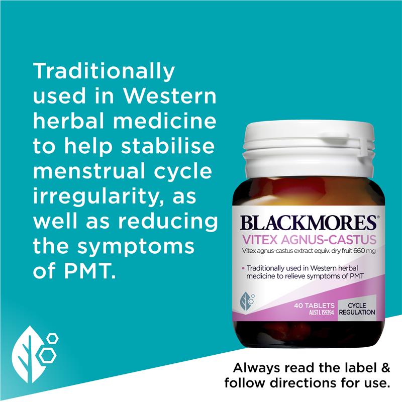 Blackmores 澳佳宝 天然圣洁莓片 Vitex Agnus Castus Women's Health 40粒