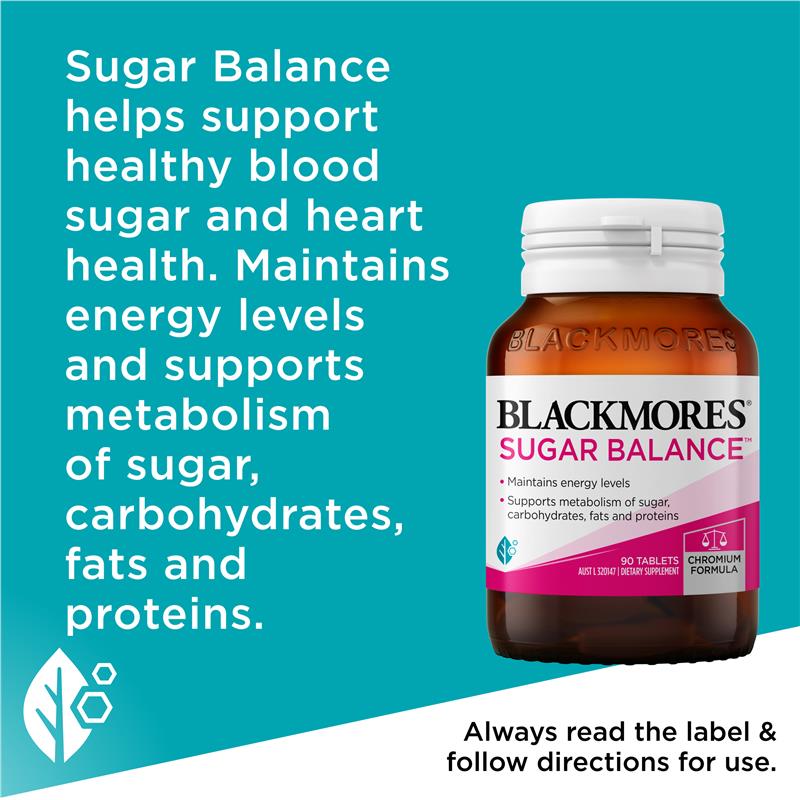 Blackmores 澳佳宝 血糖平衡片 Sugar Balance Metabolism Vitamin 90粒