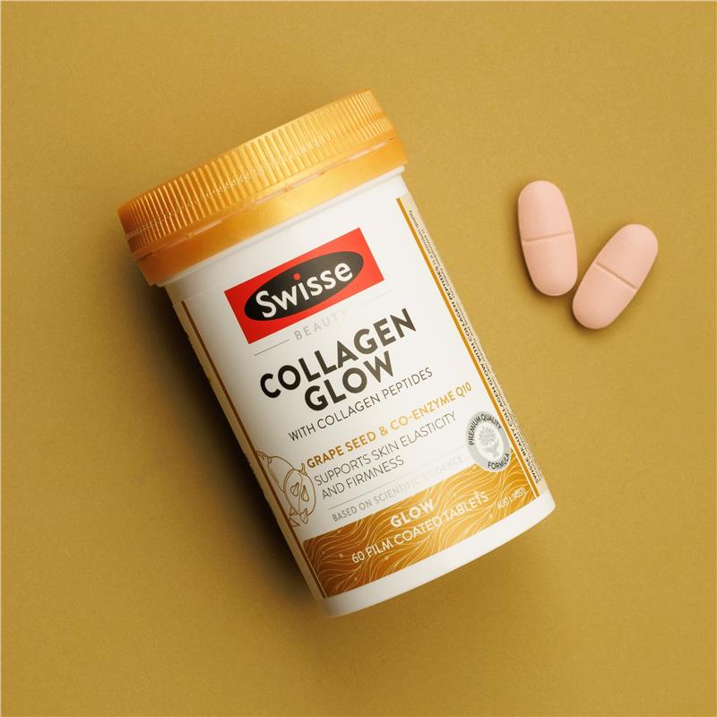Swisse beauty collagen glow 胶原蛋白肽亮肤营养片 60 Tablets image 5