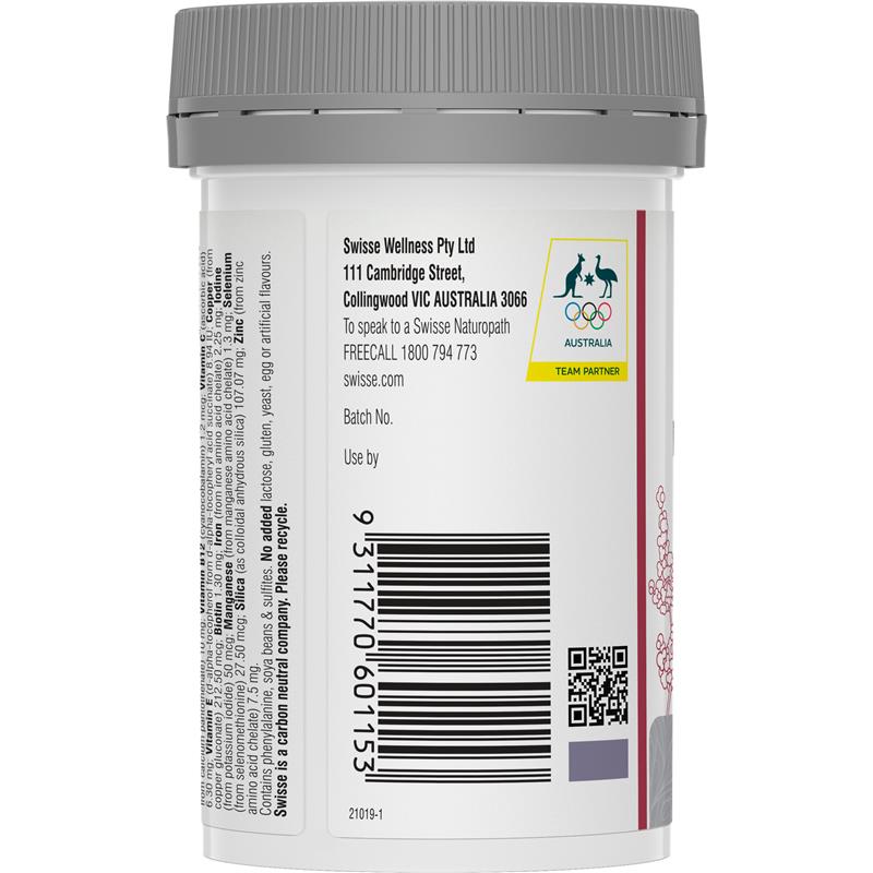 Swisse Hair Nutrition For Women 60 Capsules image 2