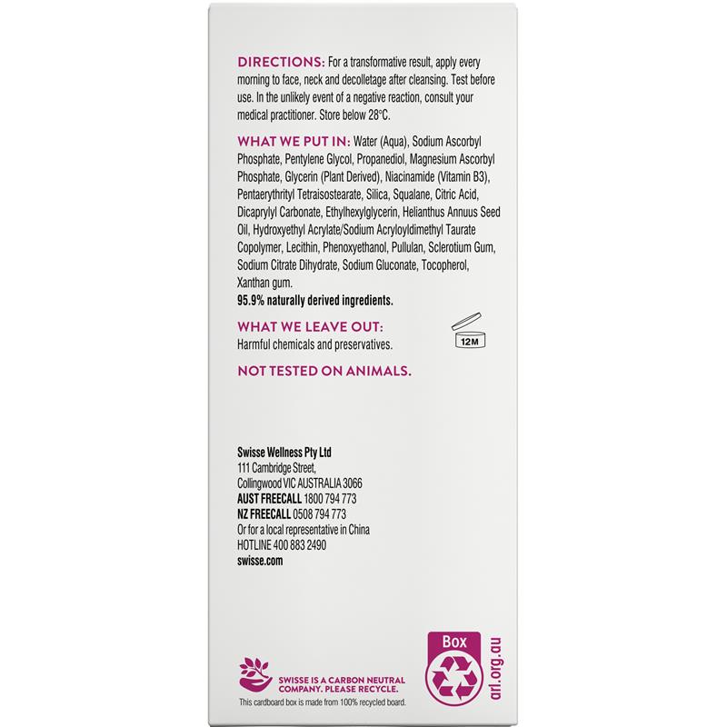 Swisse Beauty Vitamin C 10% Brightening Booster Serum 30ml image 2