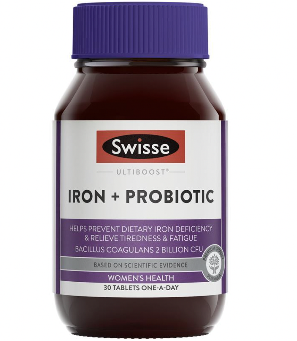 Swisse 铁+益生菌红润瓶 30粒