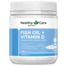 【融化不赔】Healthy Care 鱼油+维生素D Fish Oil + Vitamin D 200粒
