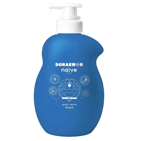 Kracie Naive Peach Leaf Body Wsah Hanabi Doraemon 530ml（純植物桃葉精華保濕沐浴露 哆啦A夢限定款）