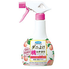 Fumakilla Mite Repellent Insects Repell Spray Peach Flavor 350ml（床上用品除螨喷雾 免洗型 白桃味）