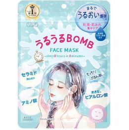 Kose Cosmeport Clear Turn Uruuru BOMB Moisturizing Mask 7pcs（高絲 爆彈超保濕面膜）