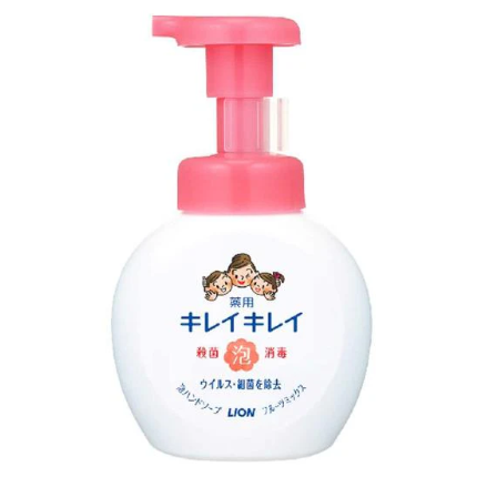 Lion Kirei Kirei Anti Bacterial Medicated Foaming Hand Wash Fruity Mix 250ml（獅王兒童洗手液 果香型）
