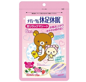 Sanrio Rilakkuma Resting Feet Floral fragrance 6pcs (三丽鸥轻松熊休足贴 花香)