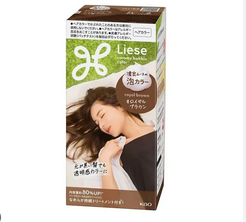 Kao Liese Creamy Bubble Hair Color Royal Brown (泡沫染髮劑 皇家棕色)