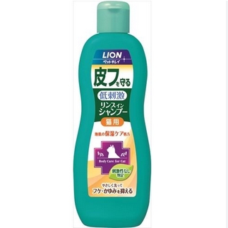Lion Pet Low irritation skin care Shampoo for Cats 330ml（獅王 寵物低刺激護膚香波  貓咪適用）