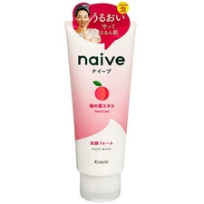 Kracie Naive Facial Cleansing Foam Peach Leaf Extract 130g（桃葉洗面乳）