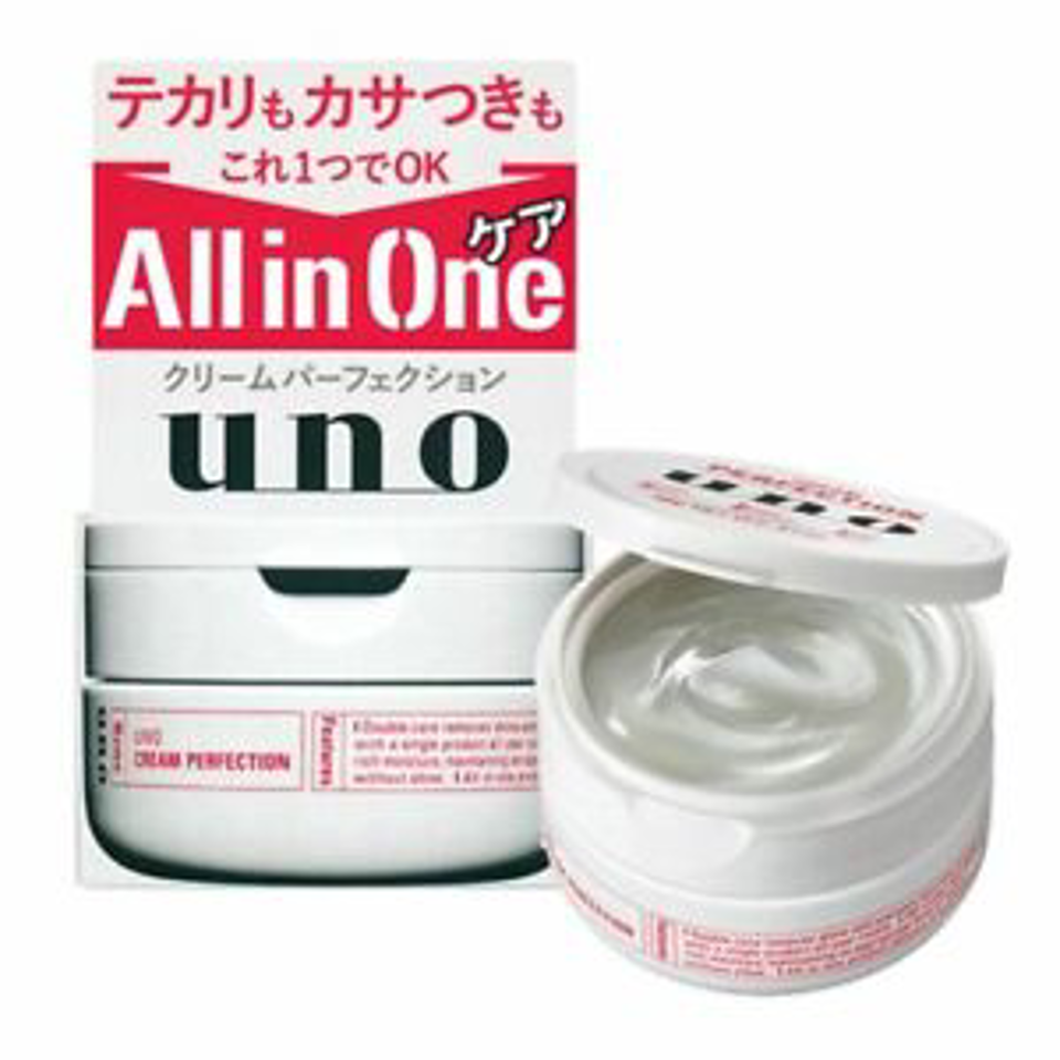 Shiseido Uno All-in-One Cream Perfection Gel 90g（資生堂Uno 多效合一紅色保濕面霜）