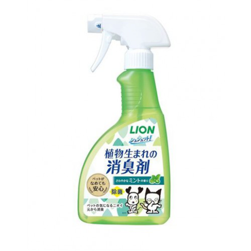 LION Pet powerful deodorant spray mint fragrance 400ml（獅王 寵物屋內除菌消臭噴霧 薄荷香）