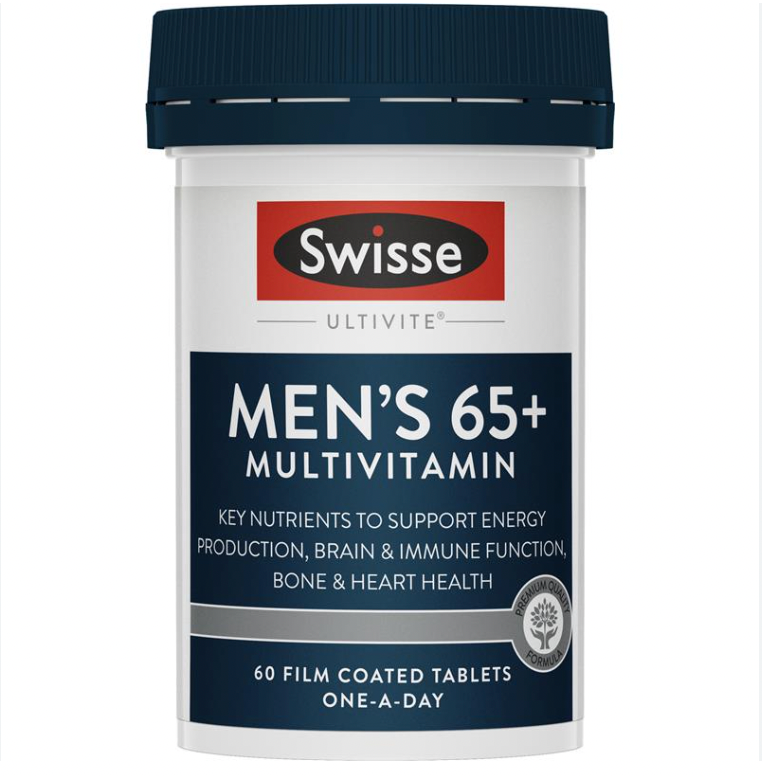 Swisse 男士复合维生素 老年65+男维Mens 65+ Multi-Vit 60粒