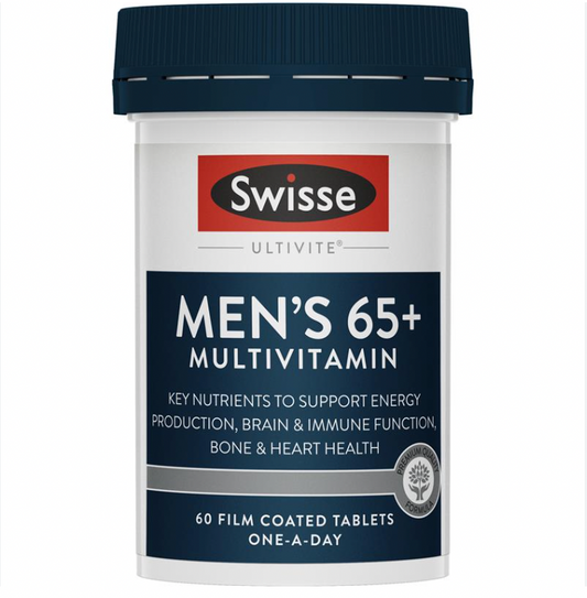 Swisse 男士复合维生素 老年65+男维Mens 65+ Multi-Vit 60粒