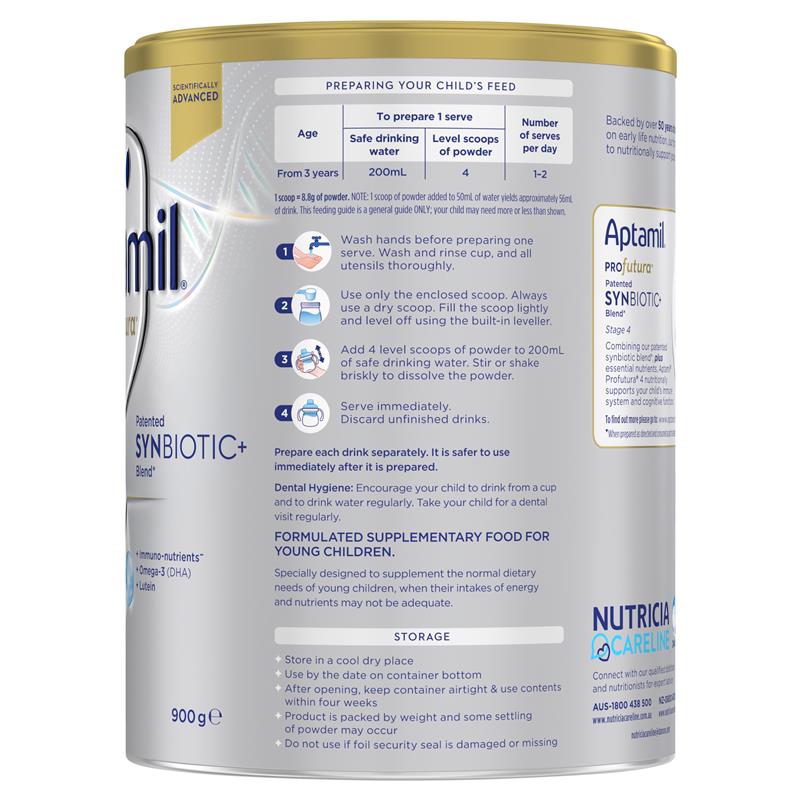 Nutricia Aptamil 爱他美 Profutura 白金版婴儿奶粉 4段 900g image 2