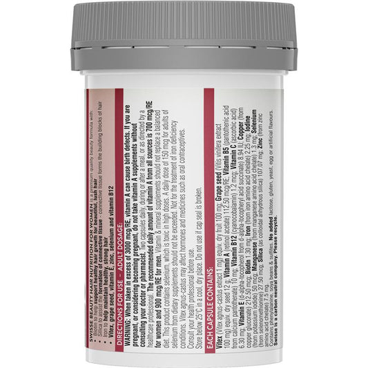 Swisse Hair Nutrition For Women 60 Capsules image 1