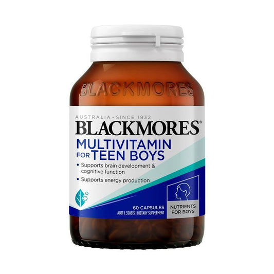 Blackmores 澳佳宝 青少年男生复合维生素 男孩补脑 Multivitamin for Teen Boys 60粒