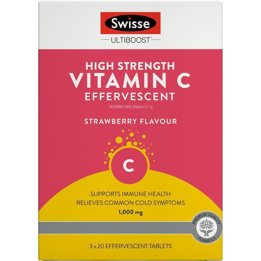 Swisse 高强度维生素C泡腾片 VC泡腾片 Vitamin C 60 Effervescent 60片