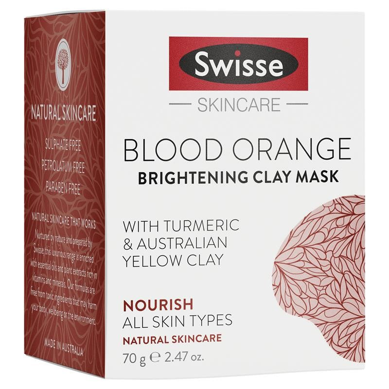 Swisse Nourish 血橙亮肤矿物泥清洁面膜 70g 滋养型