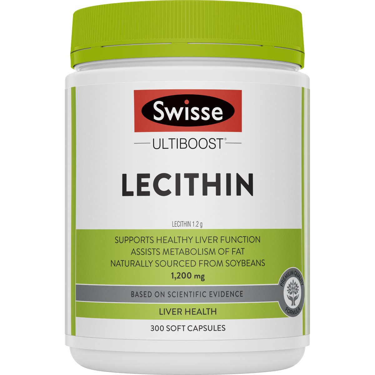 swisse 卵磷脂 （大瓶） Lecithin 1200mg 300粒