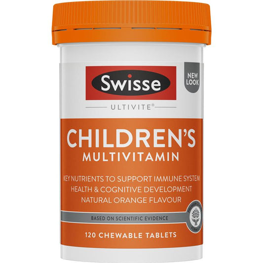 Swisse 儿童复合维生素咀嚼片 儿维（新包装）Children's Ultivite Multivitamin 120粒