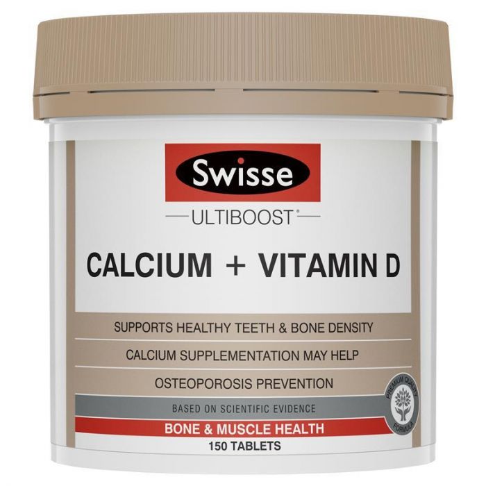 Swisse 维他命D + 钙片 娘娘钙 大钙 Calcium + Vitamin D 150粒