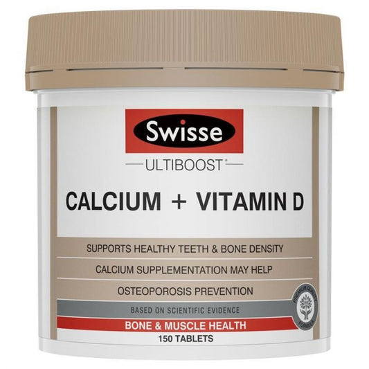 Swisse 维他命D + 钙片 娘娘钙 大钙 Calcium + Vitamin D 150粒