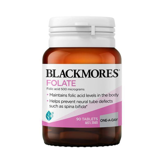 Blackmores 澳佳宝天然叶酸片500mcg 90粒