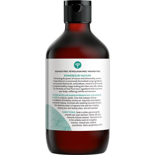Swisse Skincare Micellar Makeup Removing Cleansing Water 300ml image 1