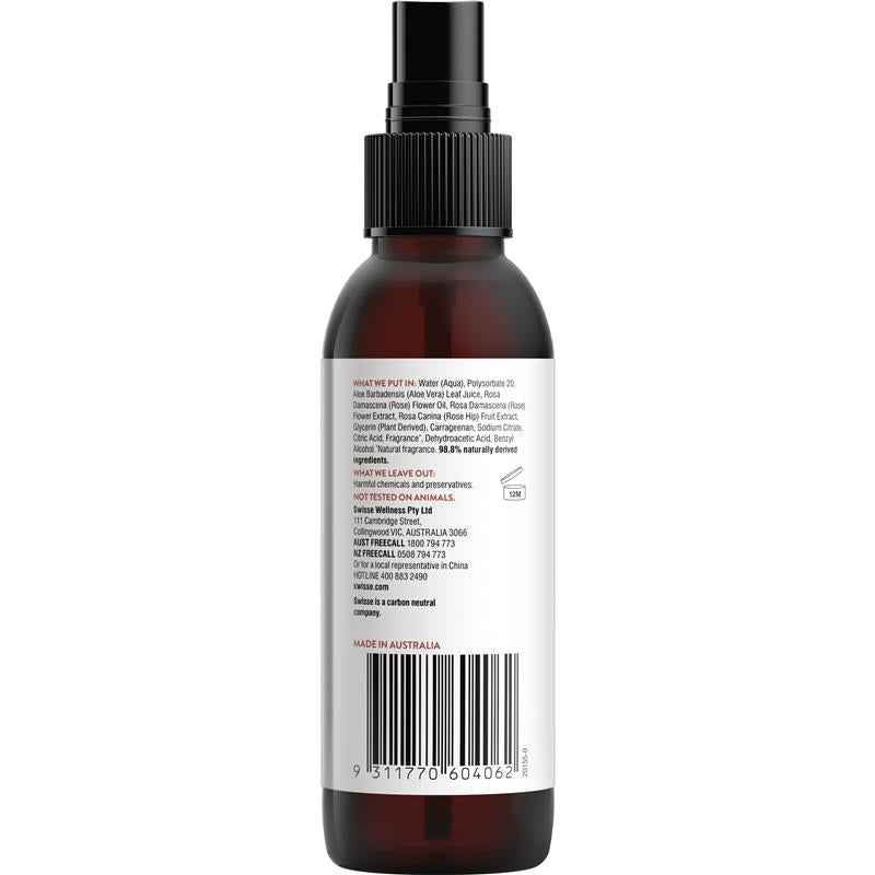 Swisse Skincare Rosewater Hydrating Mist Toner 125ml image 1