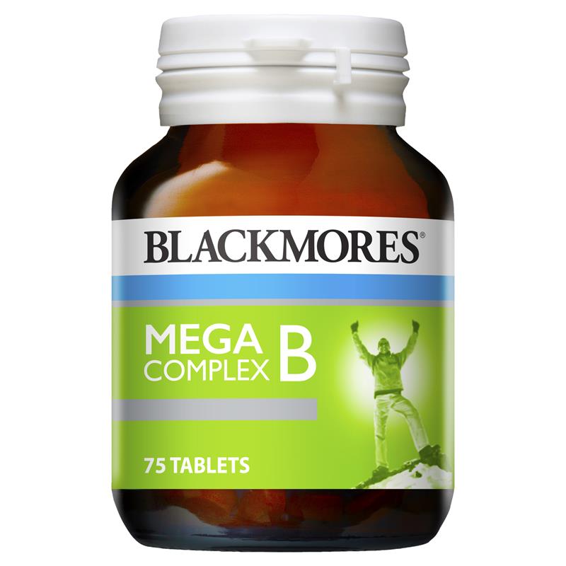 Blackmores 澳佳宝 MEGA-B复合维生素B族维生素 Mega B Complex Energy Support 75粒