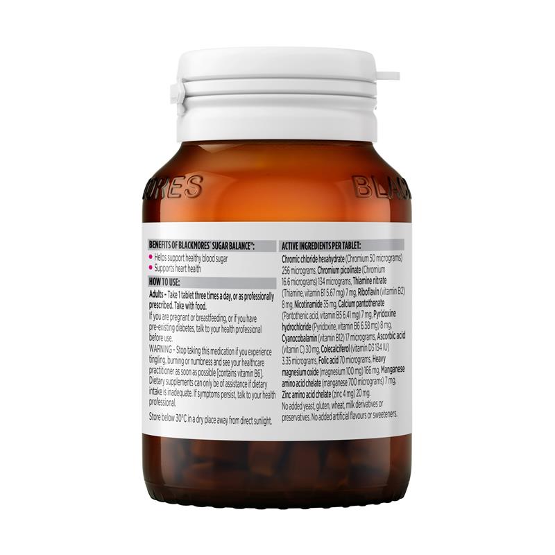 Blackmores 澳佳宝 血糖平衡片 Sugar Balance Metabolism Vitamin 90粒