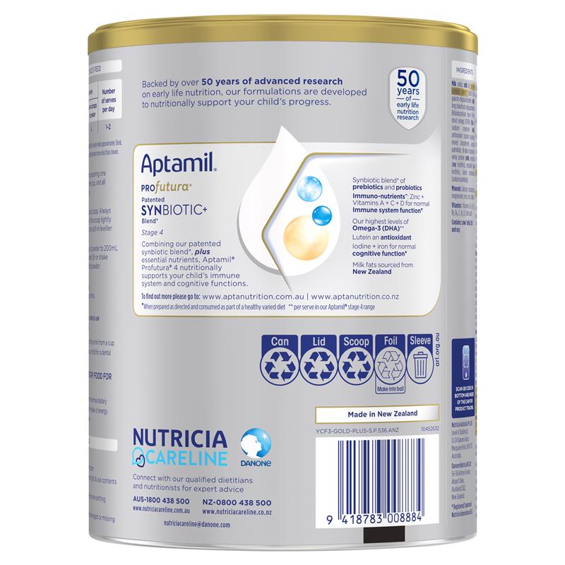 Nutricia Aptamil 爱他美 Profutura 白金版婴儿奶粉 4段 900g image 1
