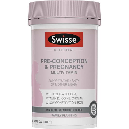 Swisse Ultinatal Pre Conception & Pregnancy 180 Capsules image 0