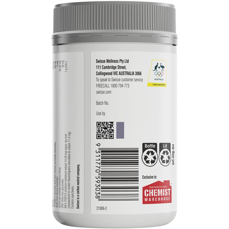 Swisse Ultiboost Hair Skin Nails+ 180 Tablets Exclusive Size image 1