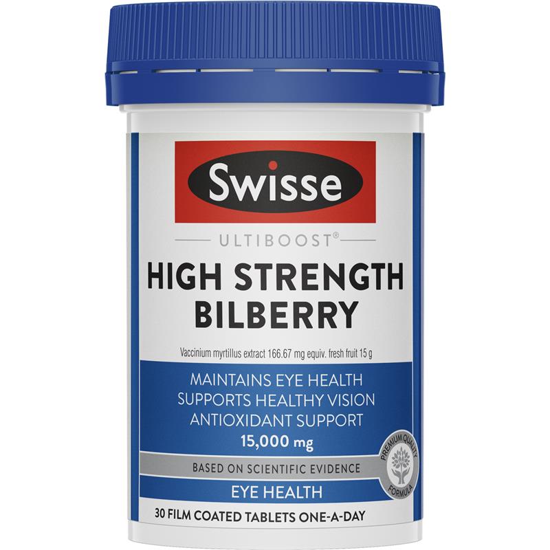 Swisse Ultiboost Bilberry 30 Tablets image 0