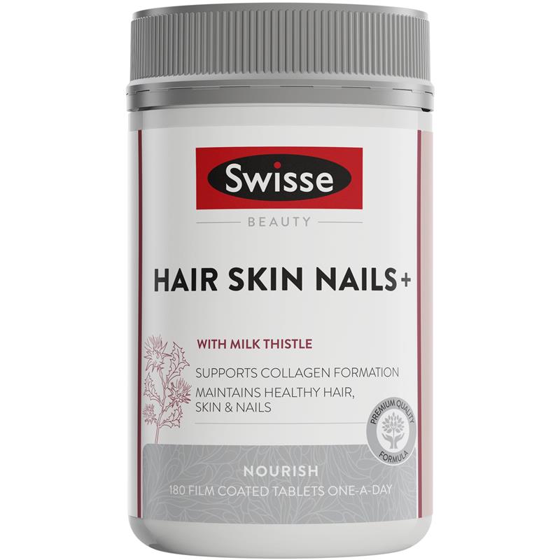 Swisse Ultiboost Hair Skin Nails+ 180 Tablets Exclusive Size image 0