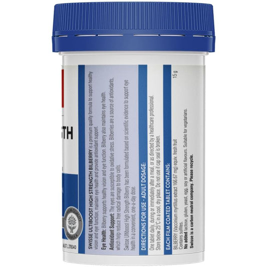 Swisse Ultiboost Bilberry 30 Tablets image 1