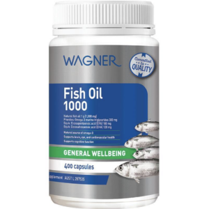 【融化不赔】WAGNER FISH OIL 1000mg 无腥鱼油 400粒