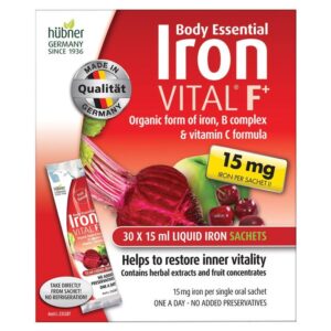 Hubner 赫本娜 Body Essential Iron Vital 铁元液补铁液（30条便利装） 15ml*30条