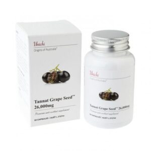【融化不赔】Unichi 丹拿葡萄籽精华胶囊 花青素 Dark Grape Seed 26000mg 60粒