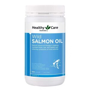 【融化不赔】Healthy Care 深海三文鱼油软胶囊 Salmon Oil 500粒