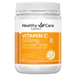 Healthy Care 无糖VC咀嚼片 Vitamin C 500mg500 Chewable 500粒
