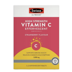 Swisse 高强度维生素C泡腾片 VC泡腾片 Vitamin C 60 Effervescent 60片